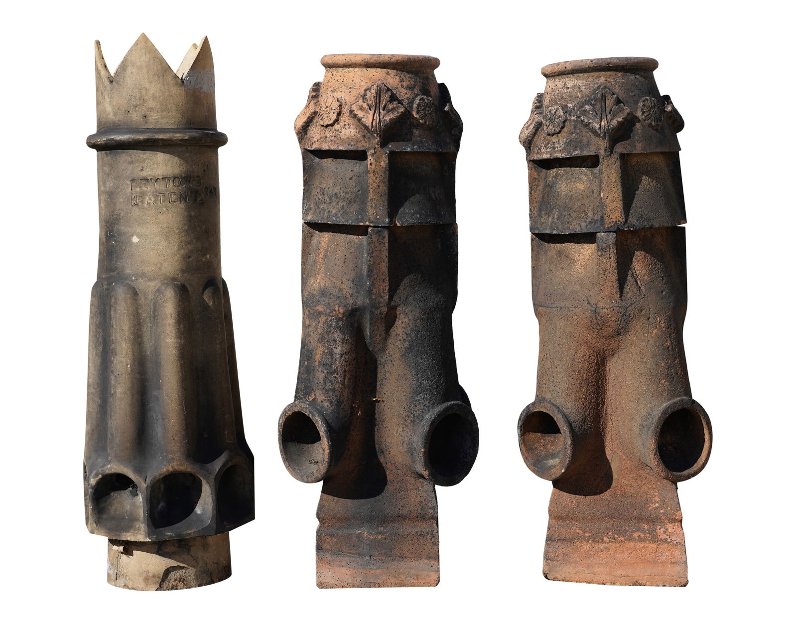 Three English Terracotta Chimney Pots (1 of 14)
