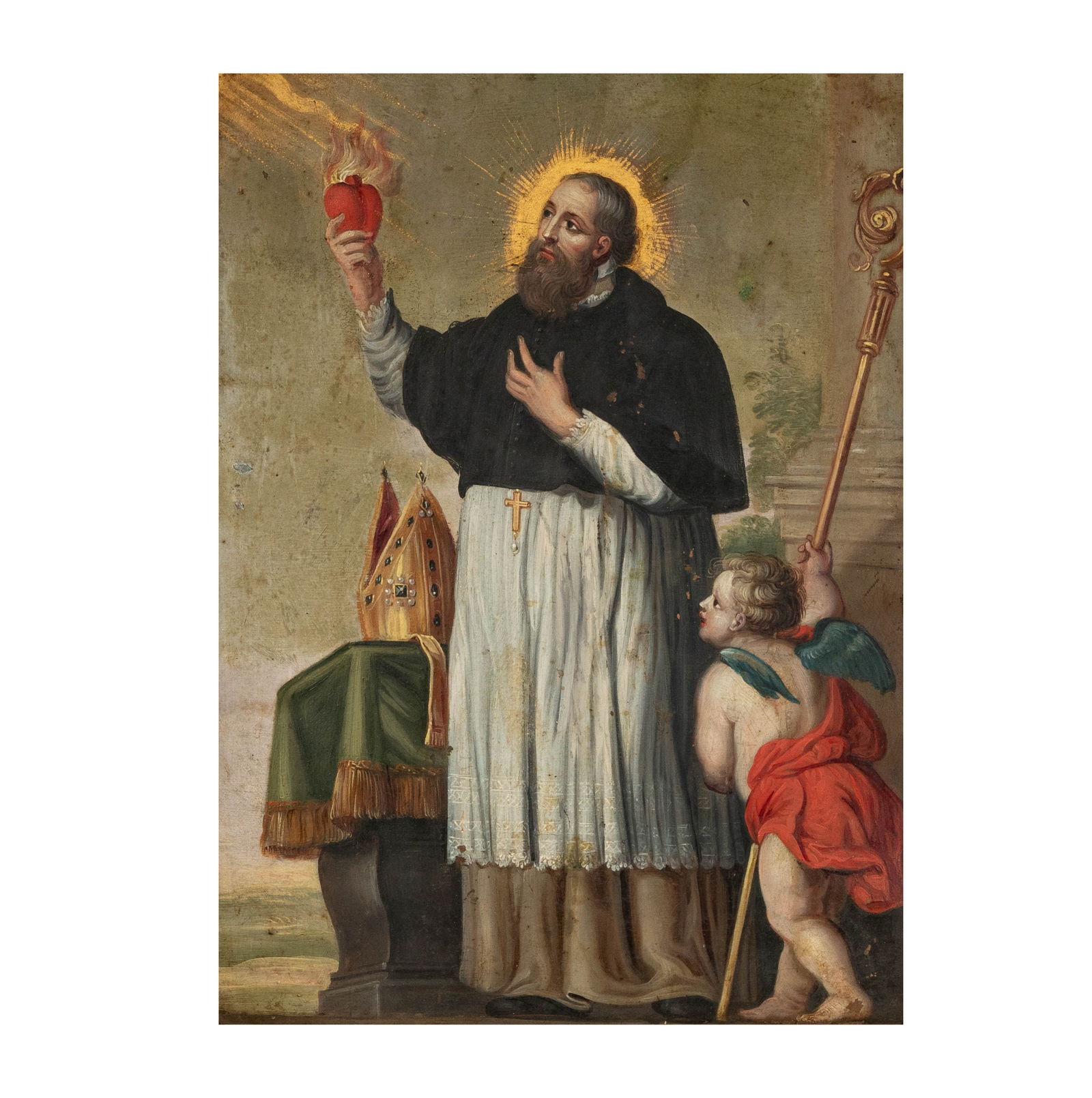 Colonial Latin American School: Saint Augustine and the Angel (1 of 9)