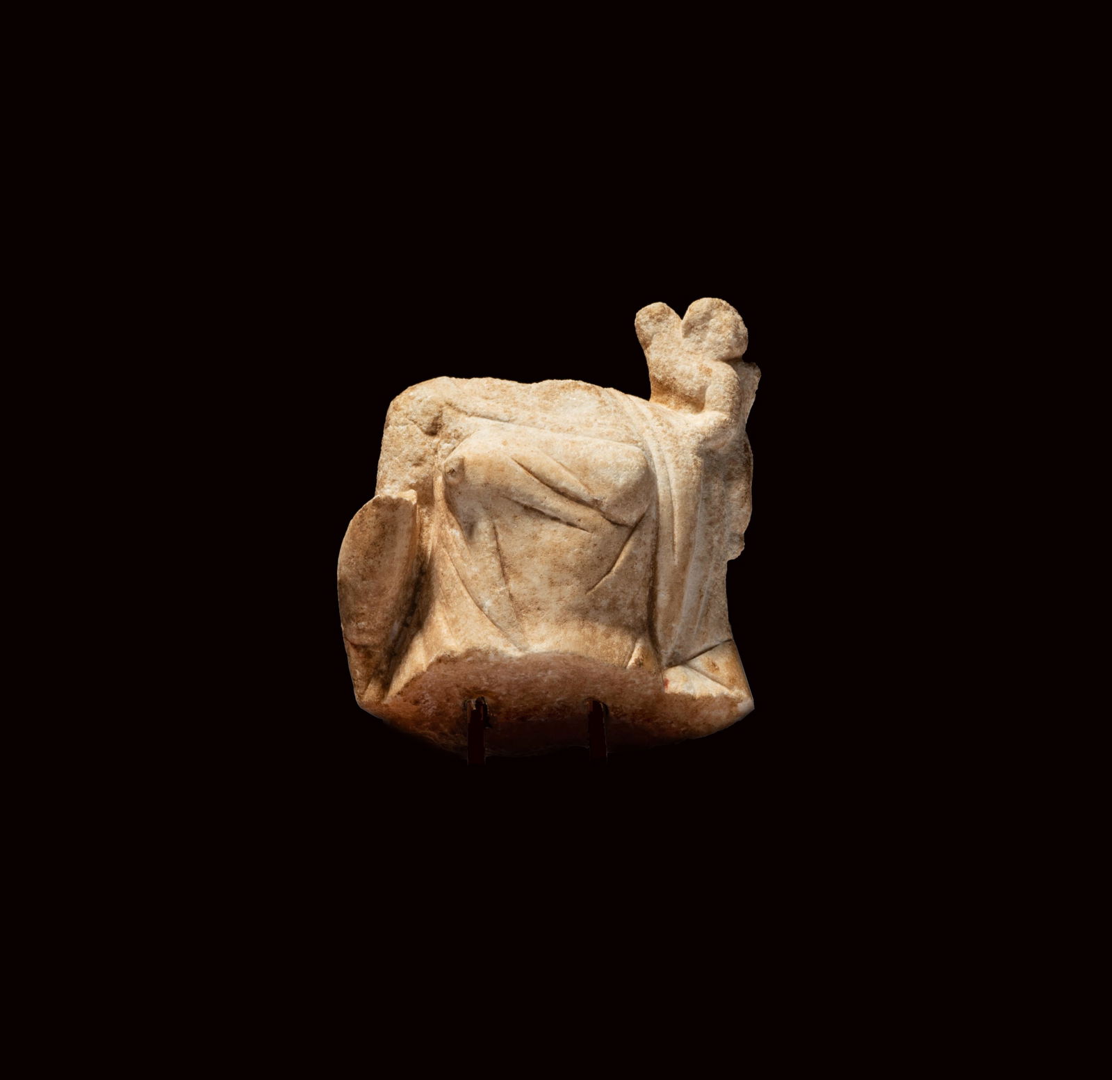 A Roman Marble Sculpture Fragment of Venus with Eros (1 of 11)