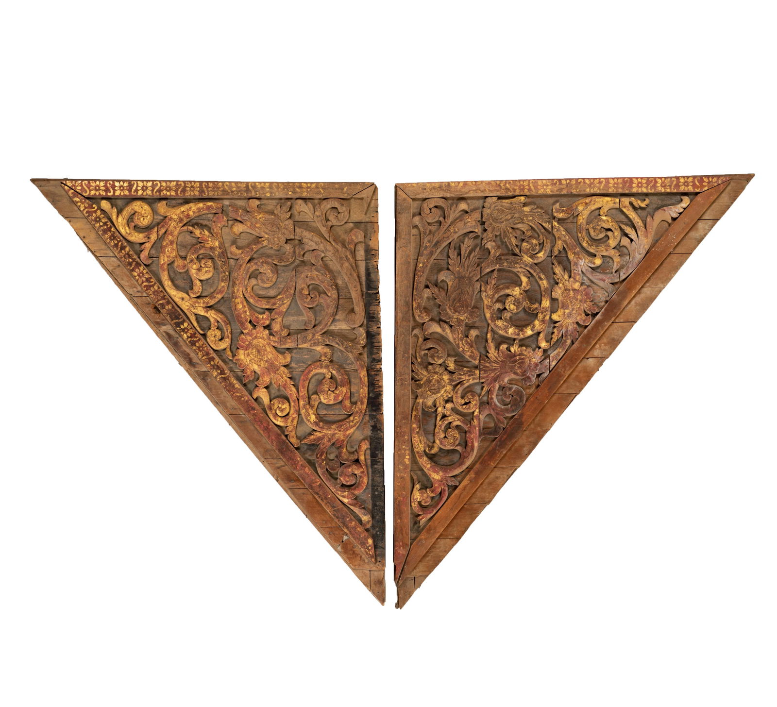 A Pair of Thai Carved Wood Architectural Elements (1 of 8)