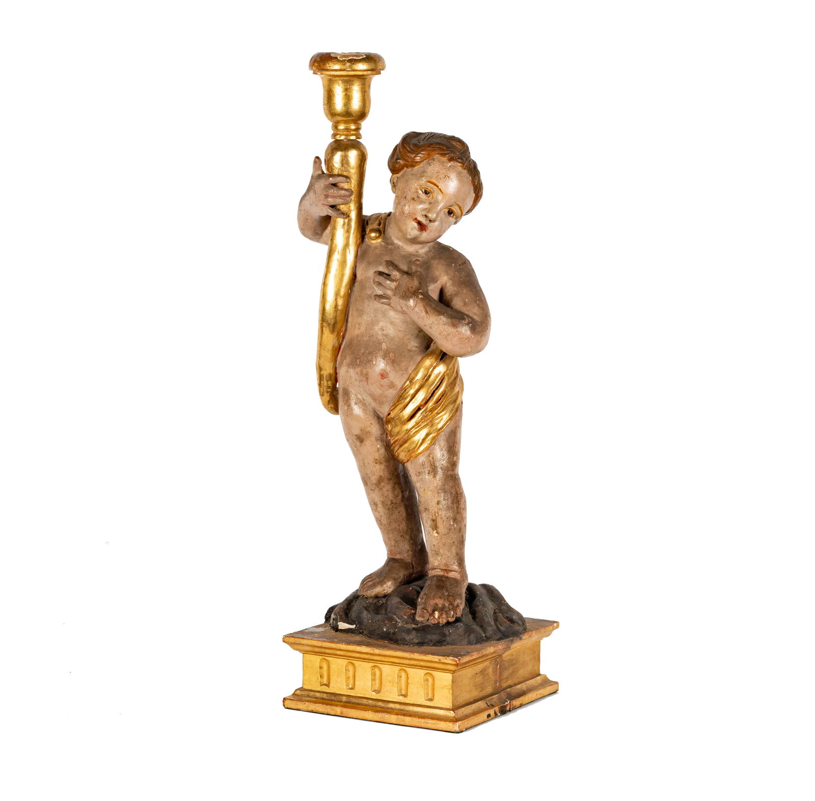 An Italian Putto Figural Candlestick (1 of 12)