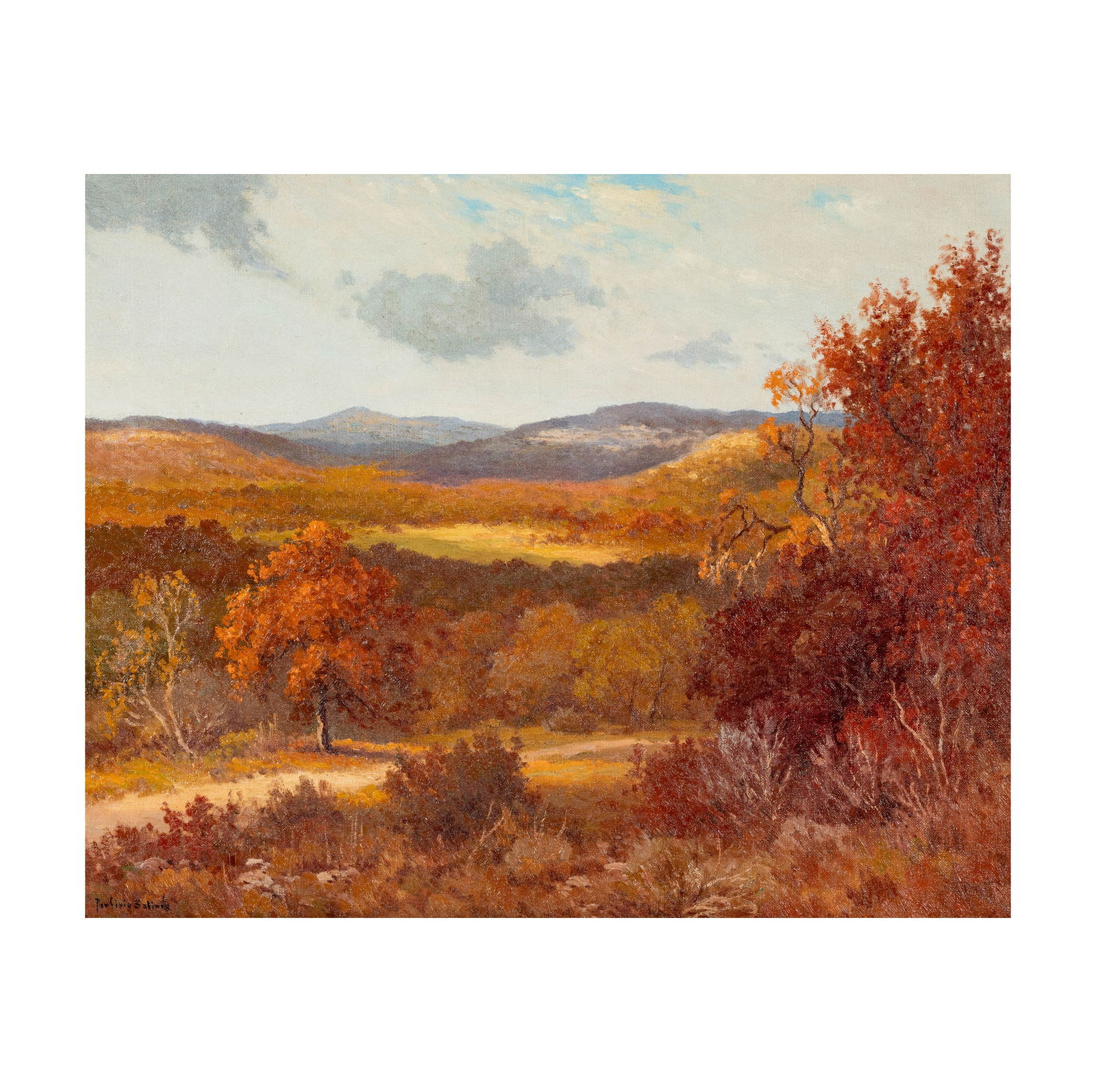 Porfirio Salinas (1910-1973): Texas Autumn (1 of 8)
