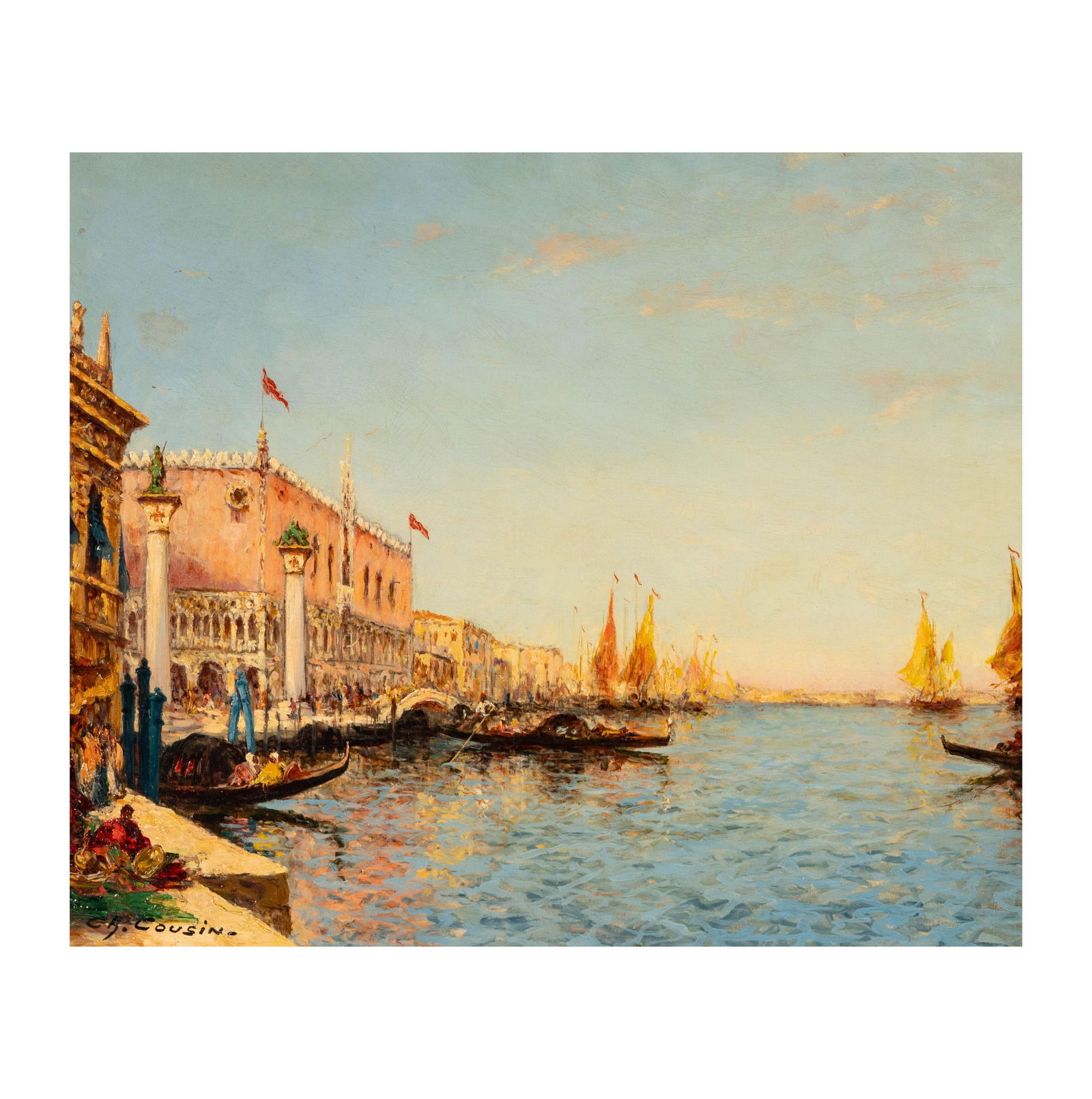 Charles Louis Auguste Cousin (1807-1887): Palais des Doges, Venise (1 of 11)