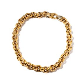 18 Karat Two-tone Rolo Chain