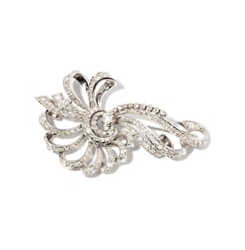 Platinum and Diamond Brooch