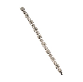 18 Karat White Gold, Diamond Bracelet