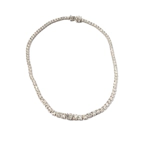 White Gold, Diamond Riviere Necklace