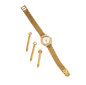 Chopard 18 Karat Yellow Gold, Diamond Watch