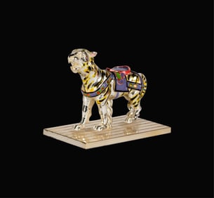 Gene Moore for Tiffany and Co.: Sterling and Enamel Circus Carousel Tiger