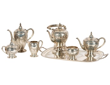 An American Sterling Seven-Piece Tea / Coffee Service
