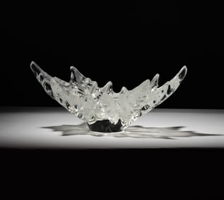 A Lalique Champs Elysees Glass Center Bowl