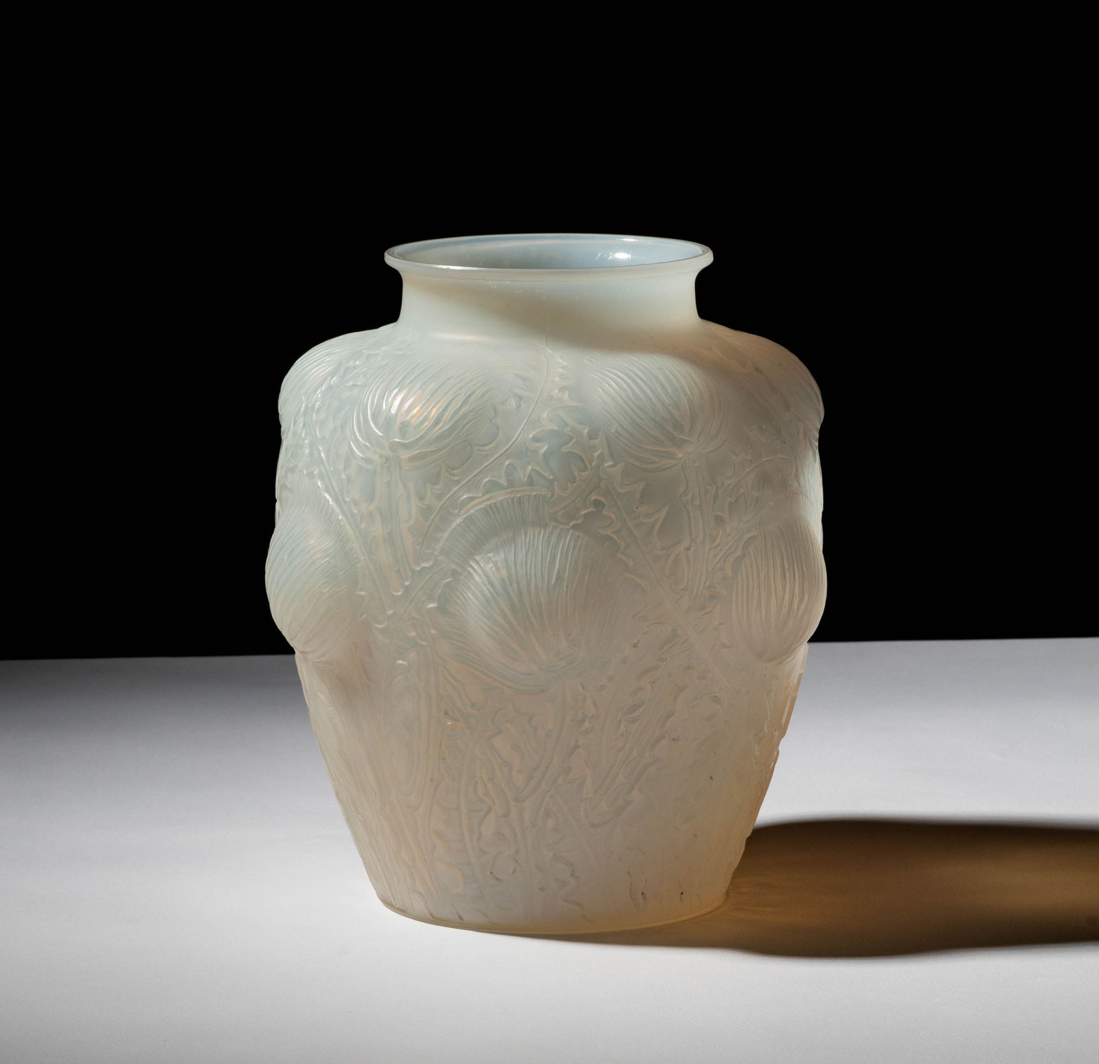 A Rene Lalique Domremy Opalescent Glass Vase (1 of 9)