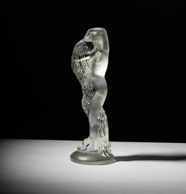 A Lalique Grande Nue Nereides Limited Edition Glass Figure