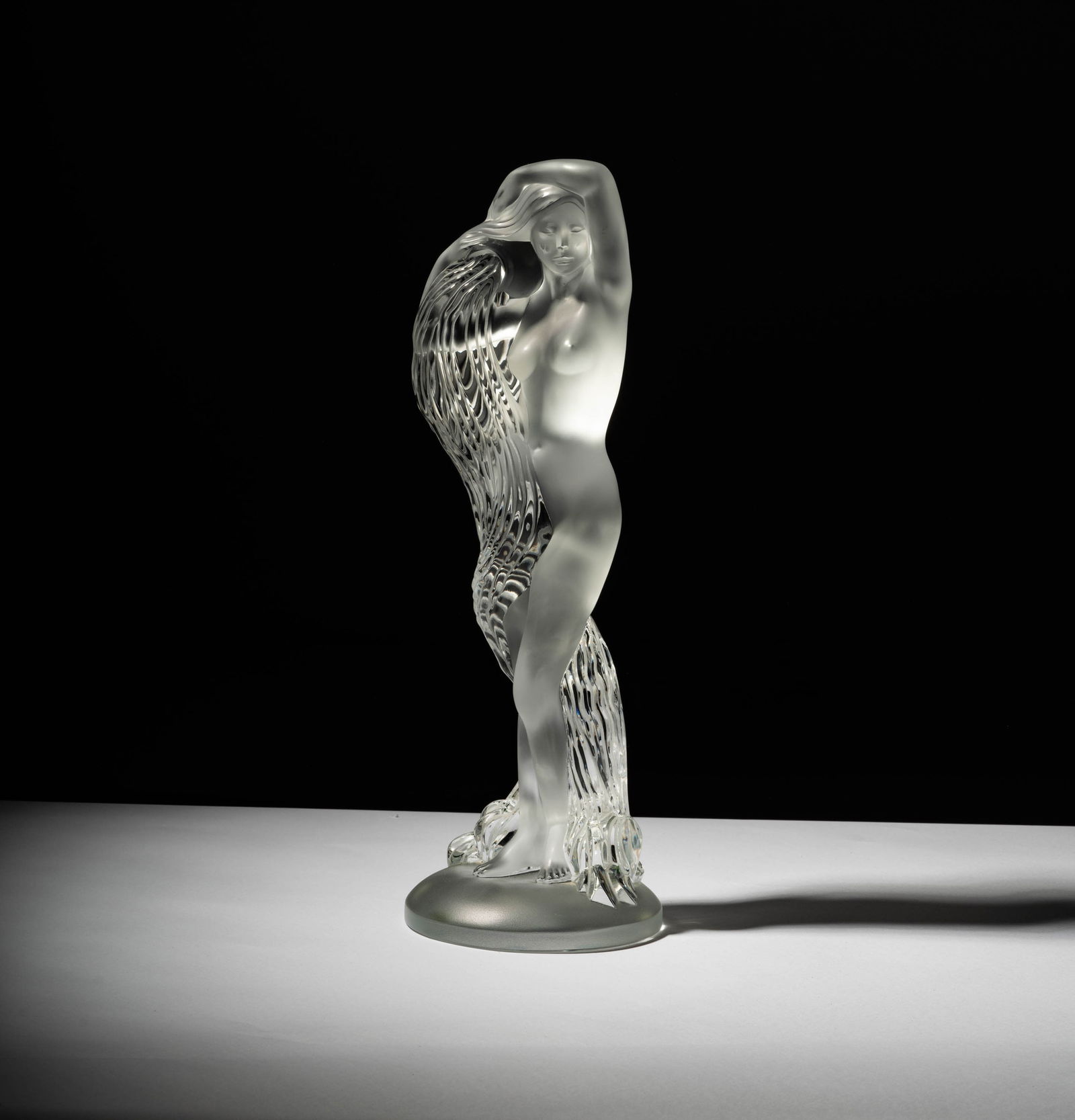 A Lalique Grande Nue Nereides Limited Edition Glass Figure (1 of 12)