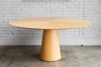 Adesso Imports Studio Line: Mid Century-Style Blonde Oak Round Dining Table