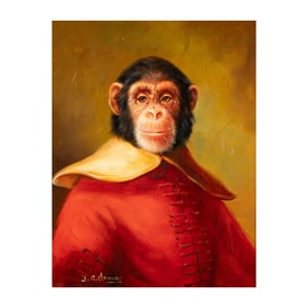 James Goodwyn Clonney (1812-1867): Monkey Portrait