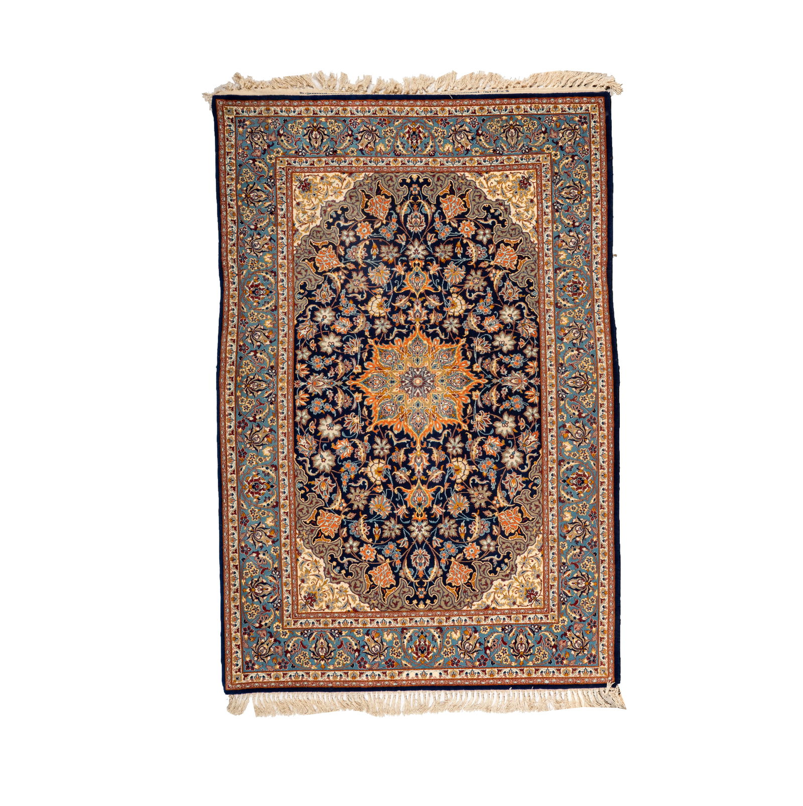 An Isfahan Floral Rug 5' 6" x 3' 6" (1 of 19)