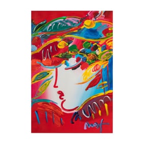 Peter Max (American, B. 1937): Blushing Beauty