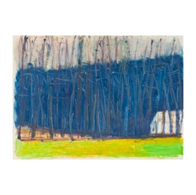 Wolf Kahn (1927-2020): Half Hidden House II