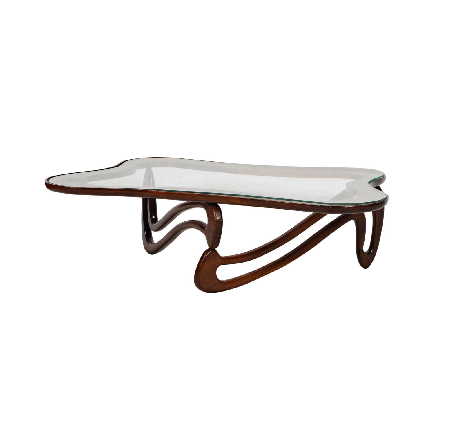 Giuseppe Scapinelli: Jacaranda Wood Sculptural Coffee Table (1 of 13)