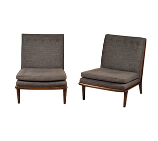 John Widdicomb: Pair of Slipper Chairs