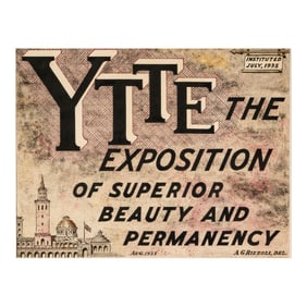 Achilles G Rizzoli (1896-1981): Y.T.T.E. The Exposition of Superior Beauty and Permanency