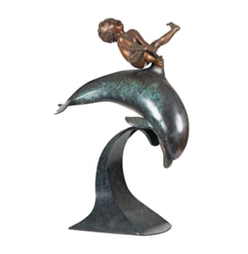 James (Bud) Bottoms (1928-2018): Boy on Dolphin
