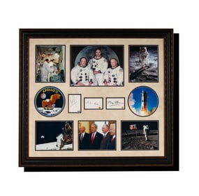 An Apollo 11 Crew Signature Framed Display