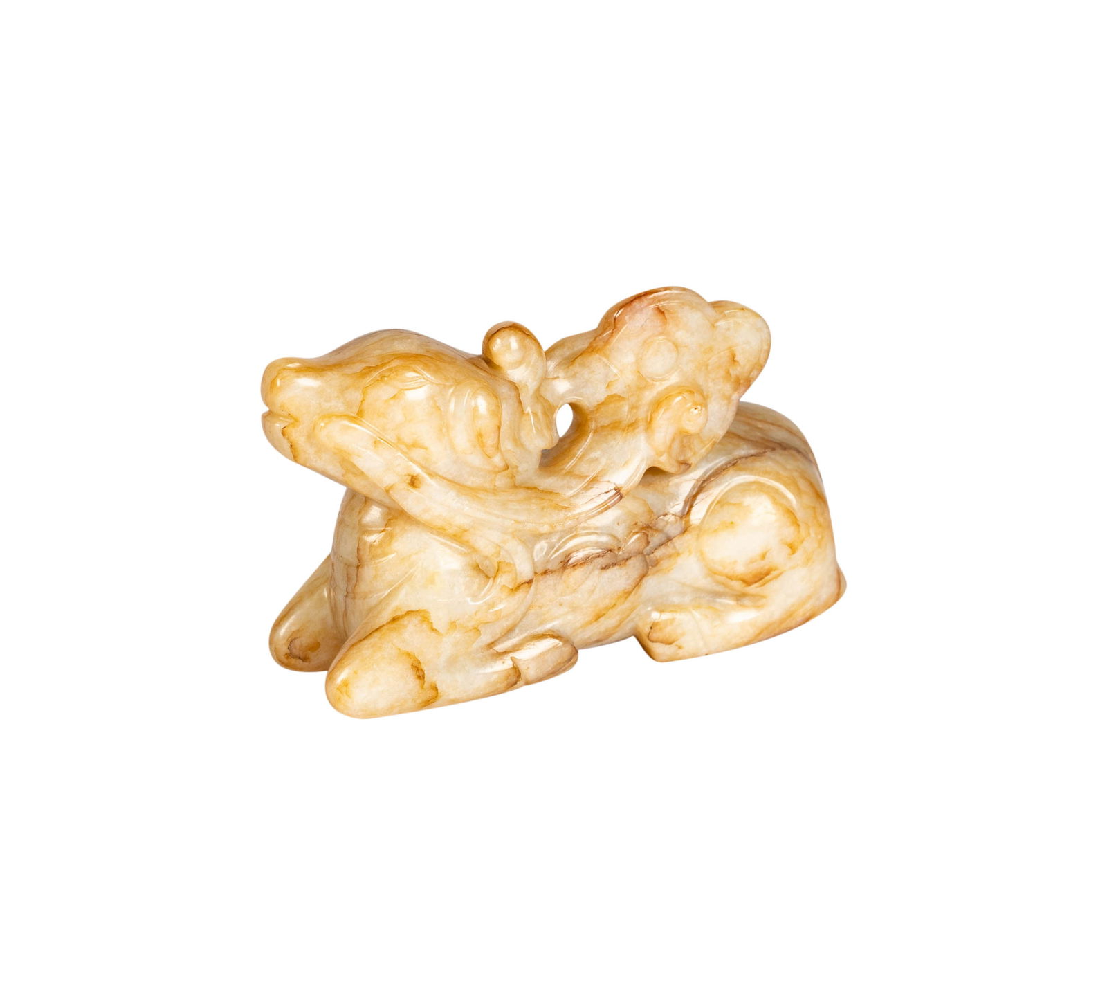 An Antique Chinese Carved Jade Qilin (1 of 10)