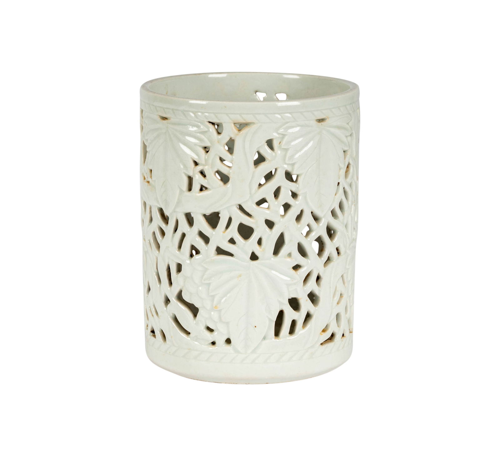 A Korean Reticulated Ceramic Scroll Holder (1 of 11)