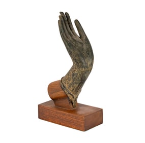An Archaic Bronze Hand of Buddha