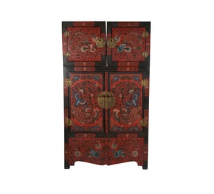 A Very Rare Chinese Lacquered Compound Cabinet
