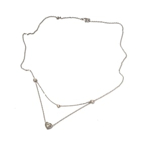 18 Karat White Gold Diamond Necklace