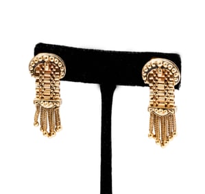 14 Karat Gold, Tassel Earrings