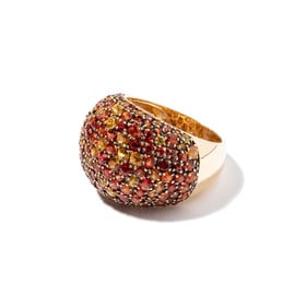 Effy 14 Karat Yellow Gold Multi-Colored Topaz Ring