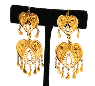 High Karat Yellow Gold Earrings