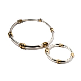 Lane Mexican Sterling Choker and Bangle