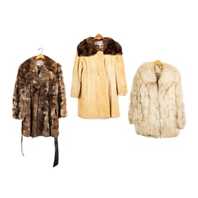 A Group of Designer Fur Jackets