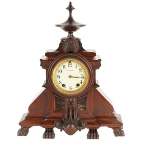 A Seth Thomas Victorian Mahogany Mantel Clock