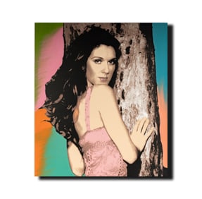 Steve Kaufman (SAK), American, 1960-2010, Celine Dion