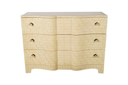 A Nancy Corzine Serpentine-Front Chest of Drawers