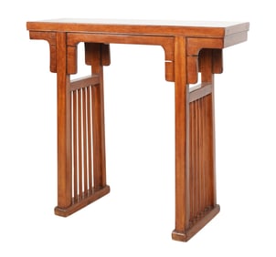 A Chinese Hardwood Console Table