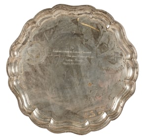 A Sterling Silver Round Tray