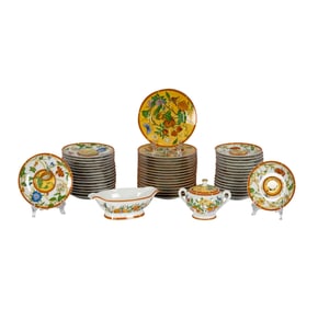 A Hermes "La Siesta" Porcelain Partial Service