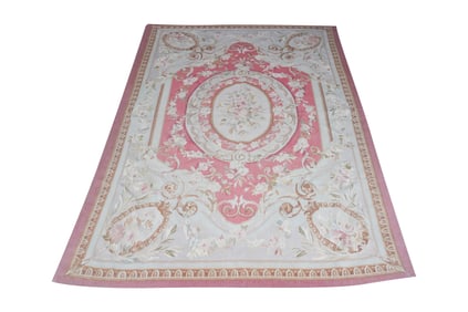 An Aubusson Rug 8'10" x 5' 9"