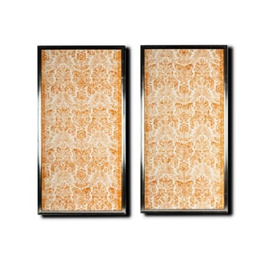 A Pair of Scalamandre Wallpaper Panels
