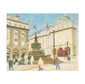 British School (20th Century): Piccadilly Circus