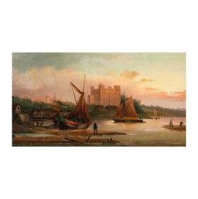 Millson Hunt, United Kingdom Fl. 1875-1900, Harbor Scene