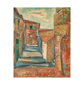 Jakob Eisencher, Israel 1896-1980, Townscape