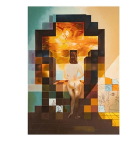 After Salvador Dali, 1904-1989, Lincoln in Dalivision with Lens